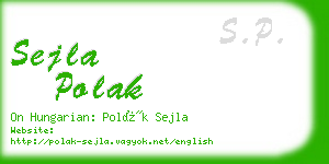 sejla polak business card